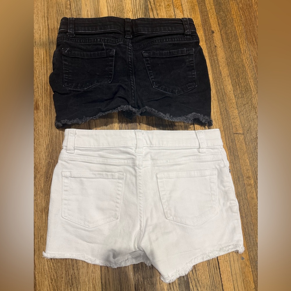 Cat & Jack White Denim Jean Shorts - Picture 2 of 3